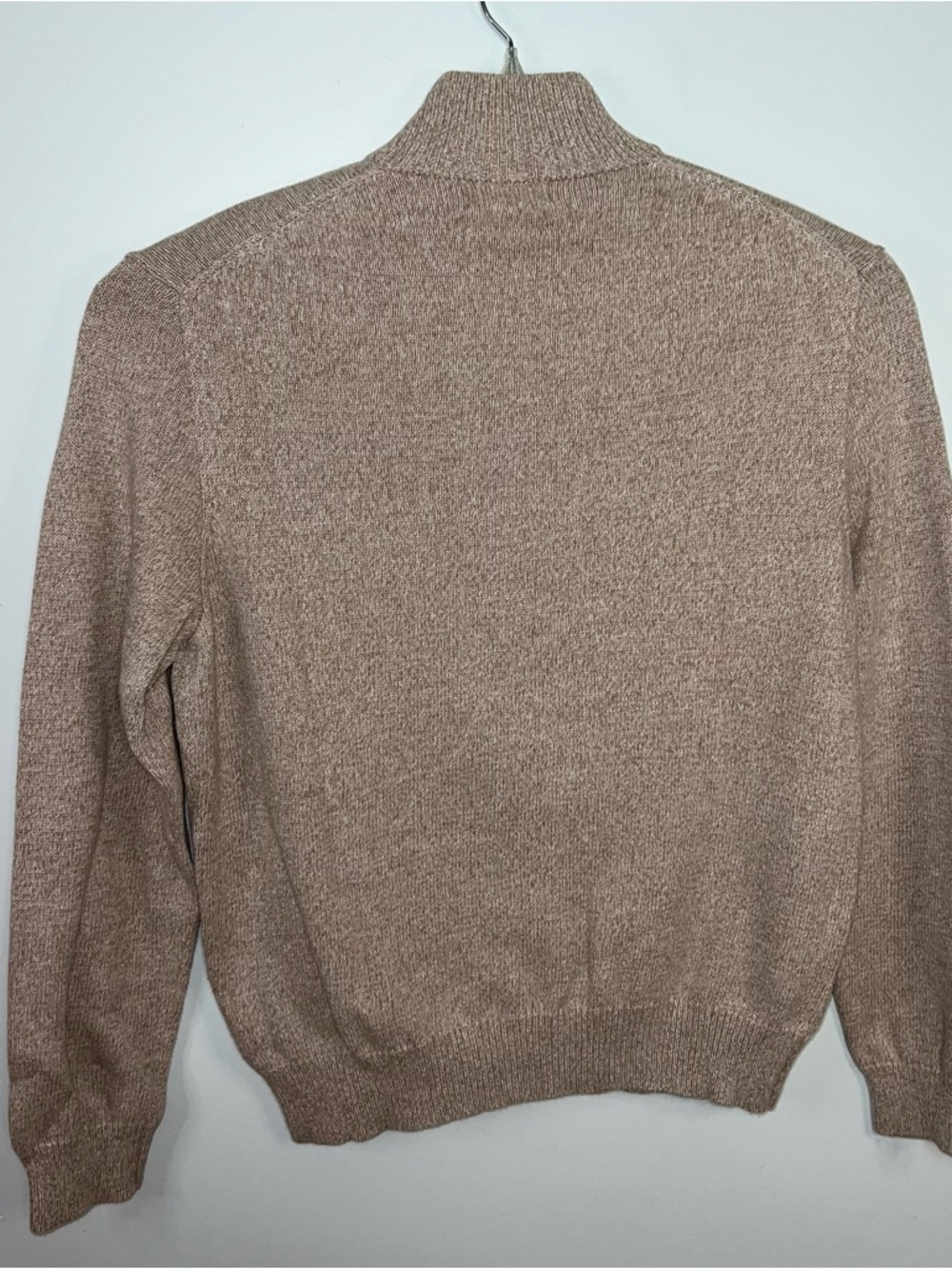 Polo by Ralph Lauren Men’s Quarter-Zip Sweater - Beige Oatmeal Cotton Blend XL - Picture 9 of 13